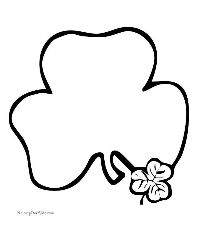 4 Leaf Clover Coloring Pages 18