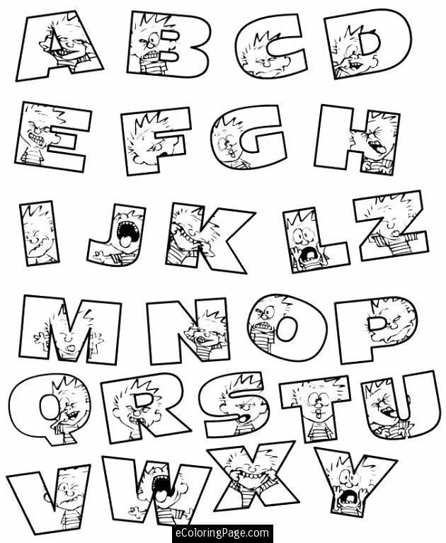 ABC Coloring Pages 1