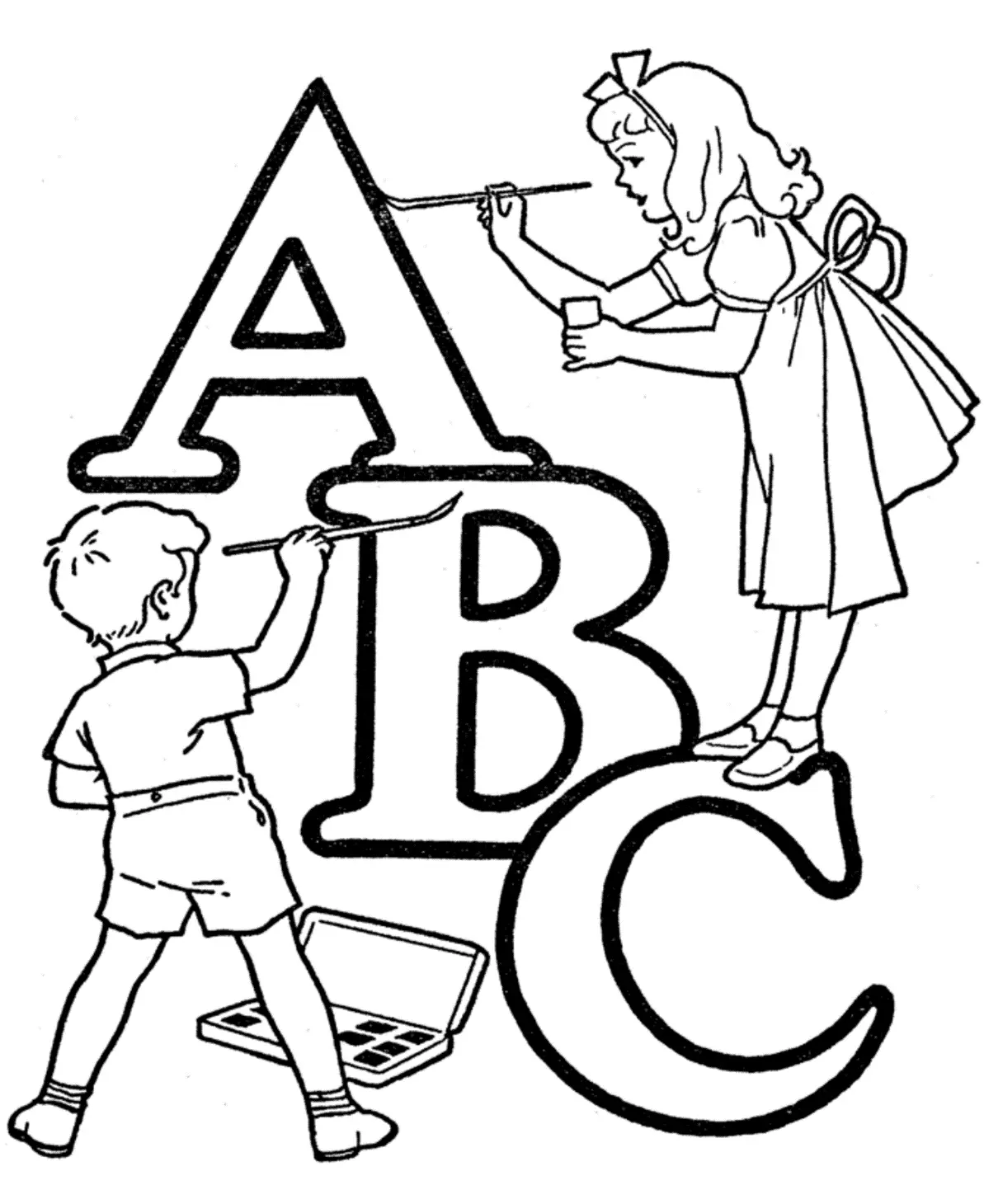 ABC Coloring Pages 32