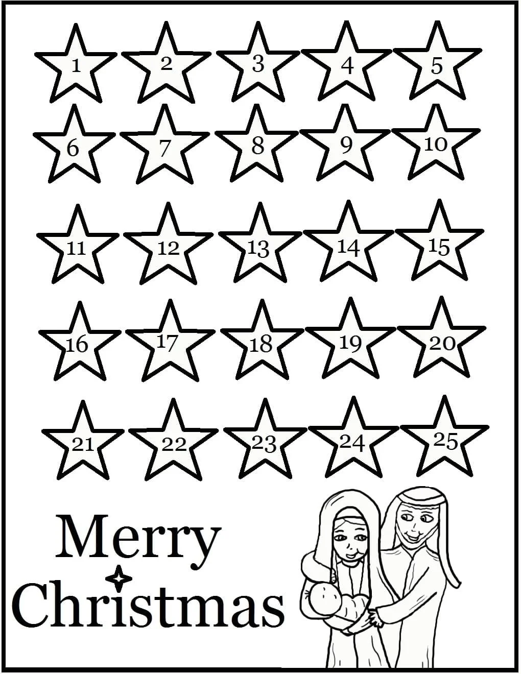 Advent Coloring Pages 11