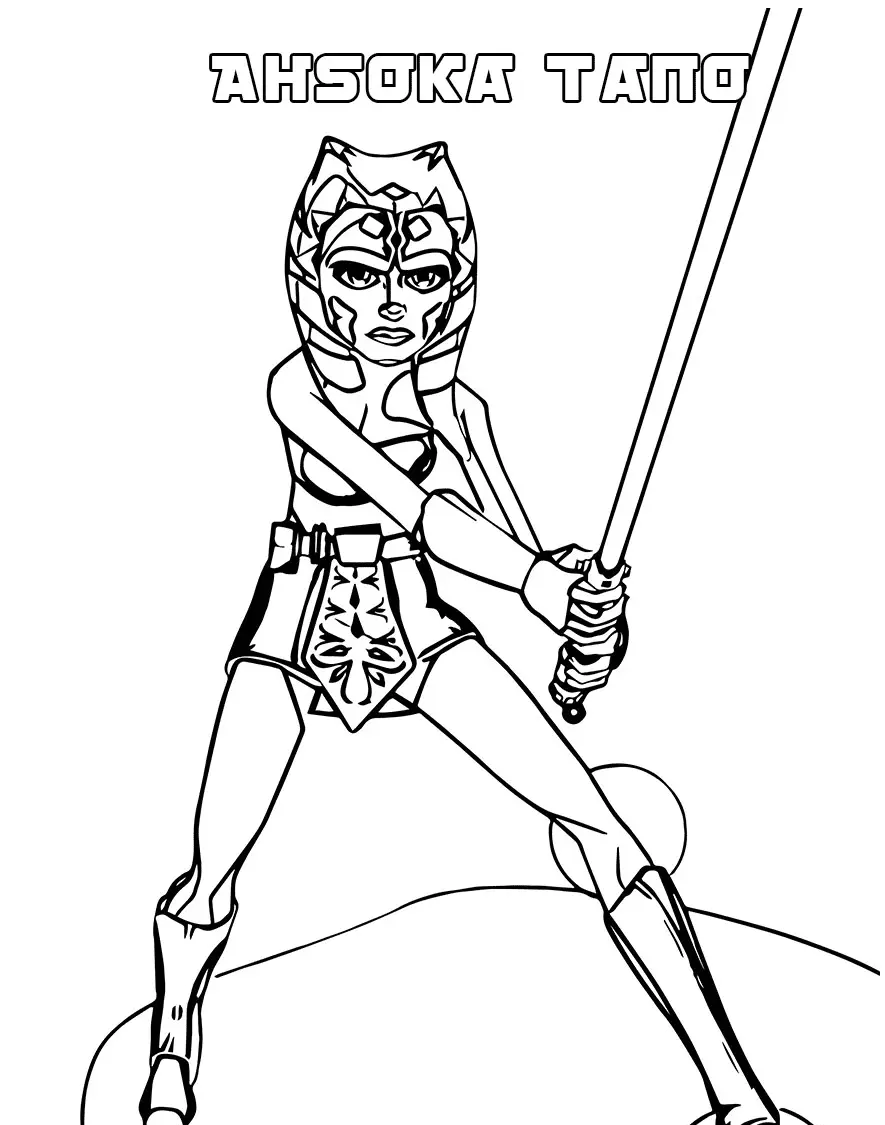 Ahsoka Para Colorear 18