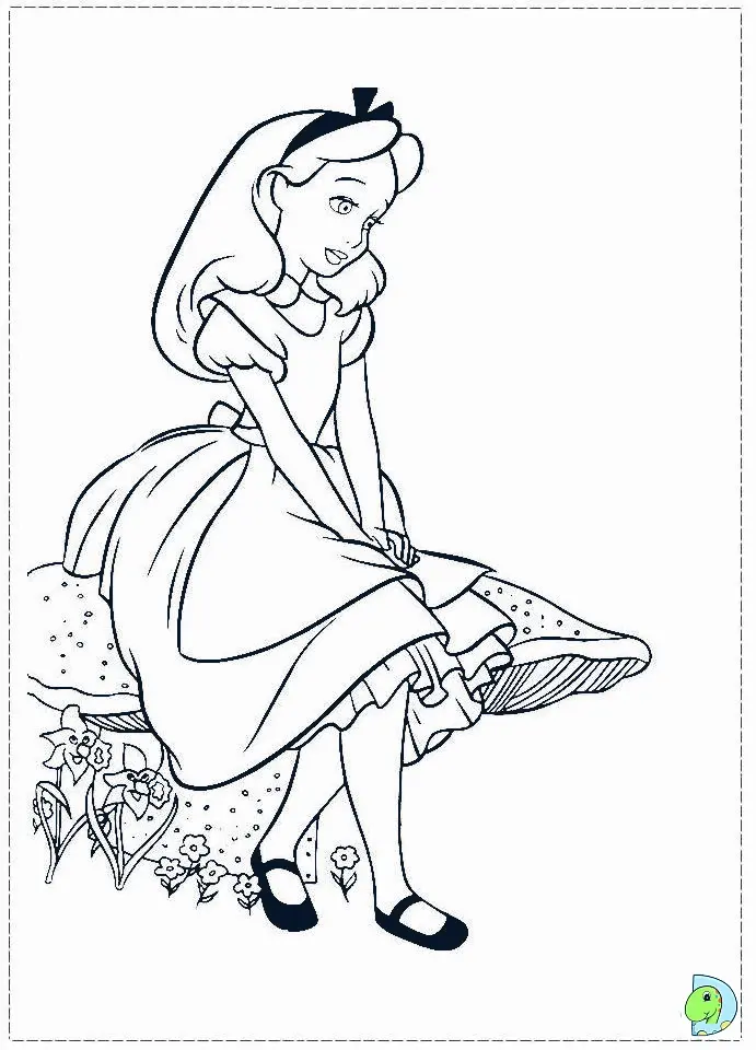 Alice im Wunderland Ausmalbilder 27
