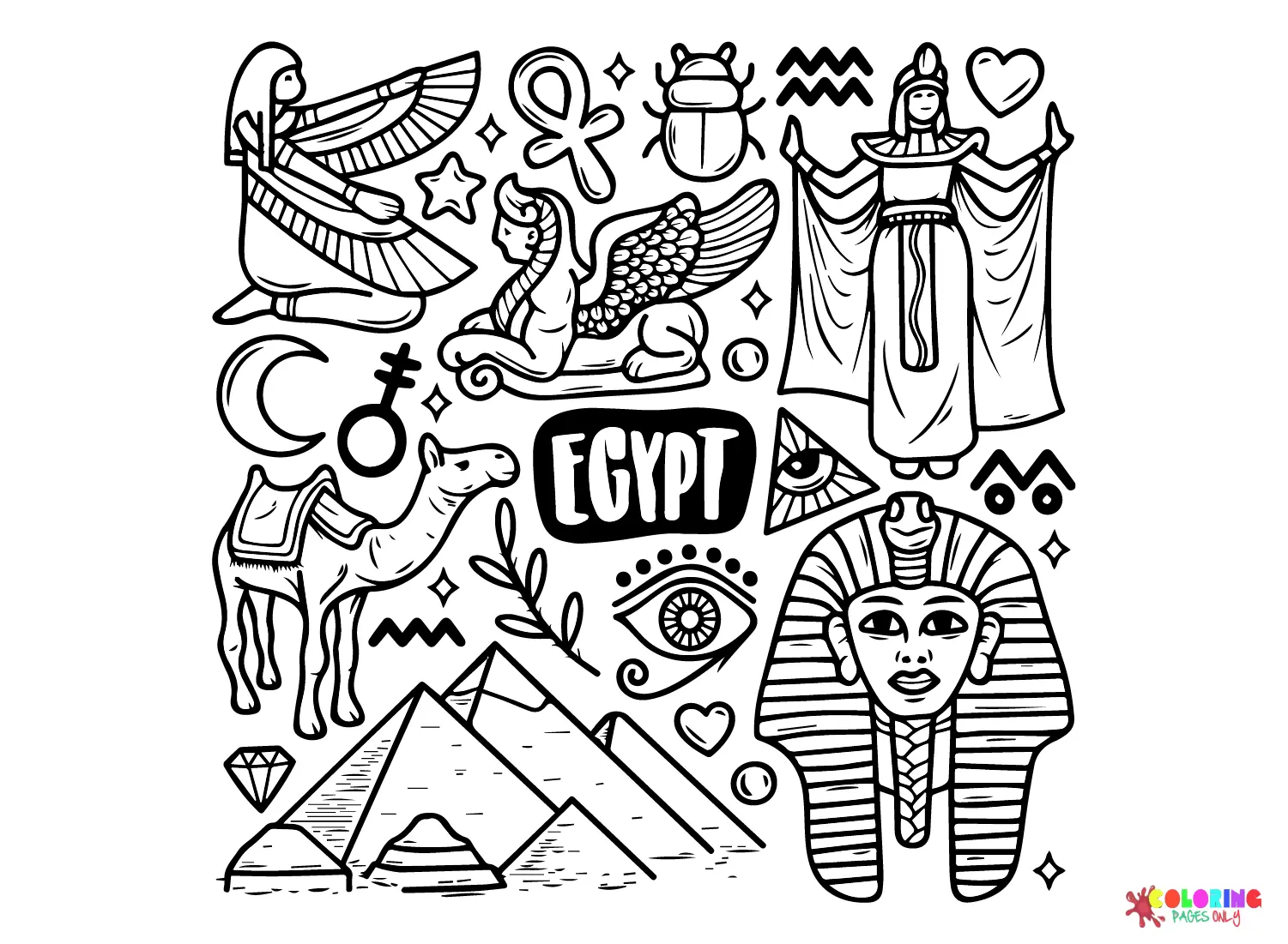 Ancient Egypt Coloring Pages 17