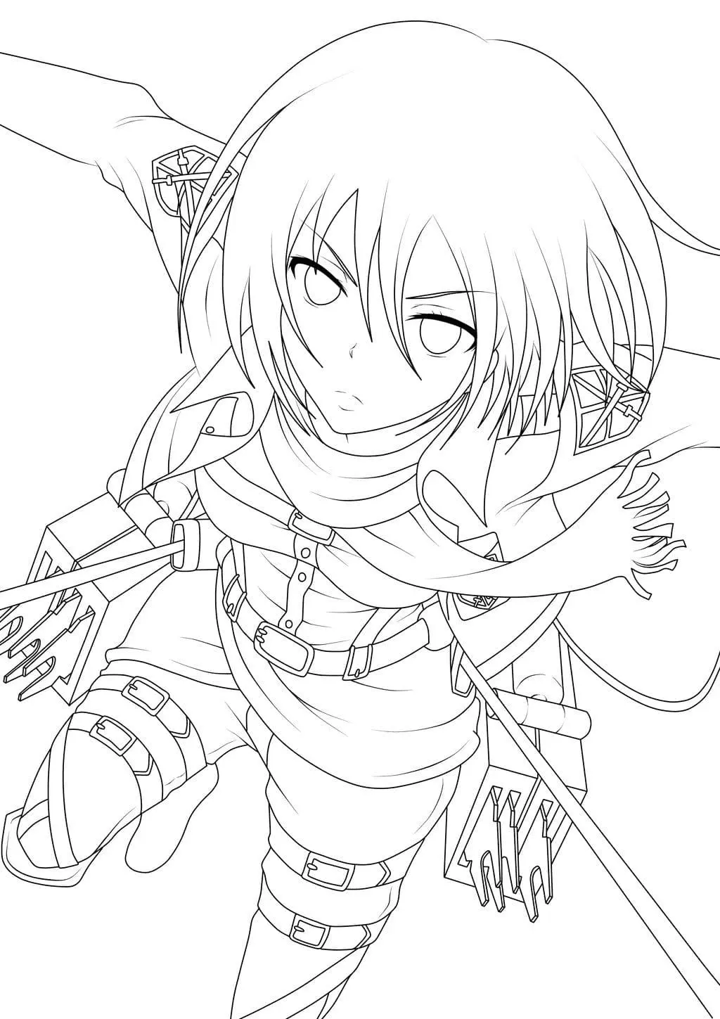 Desenhos de AOT para colorir 30