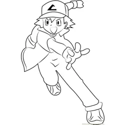 Ash Ketchum Paginas para Colorir 7