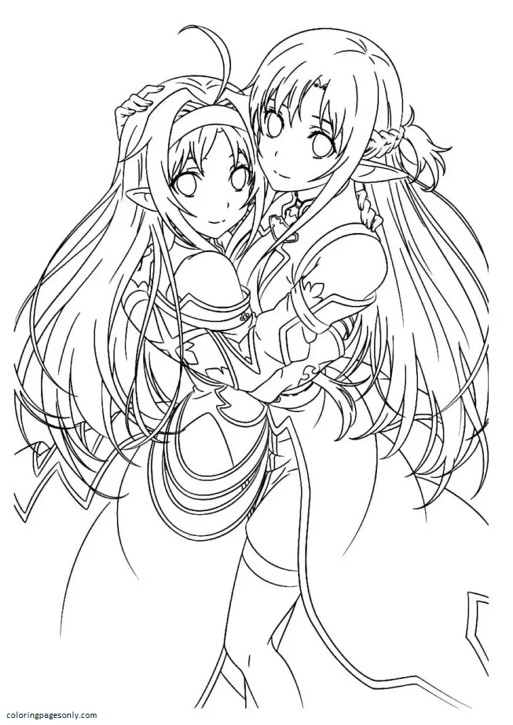 Asuna Ausmalbilder 38