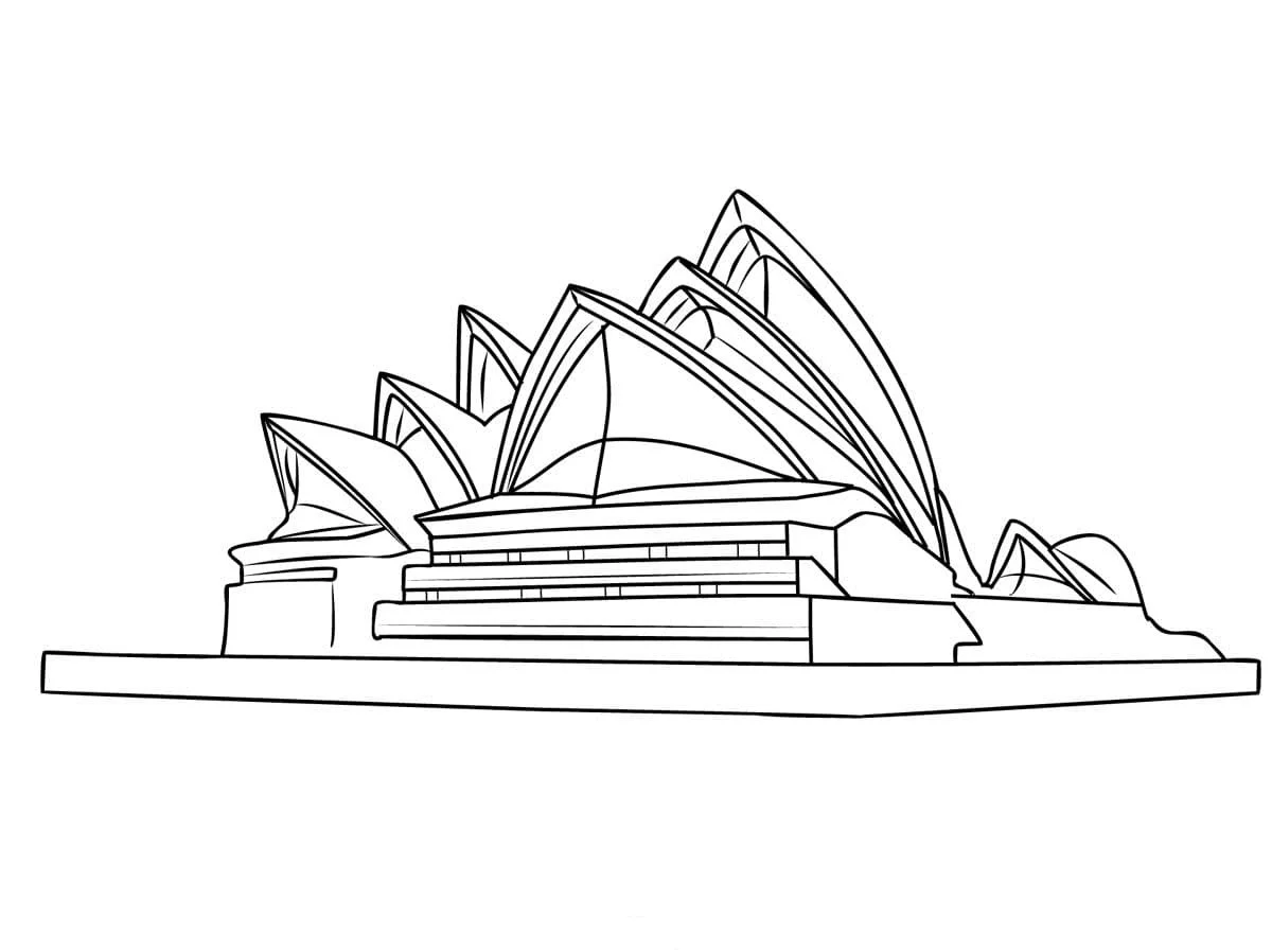 Desenhos de Australia Para Colorir 12