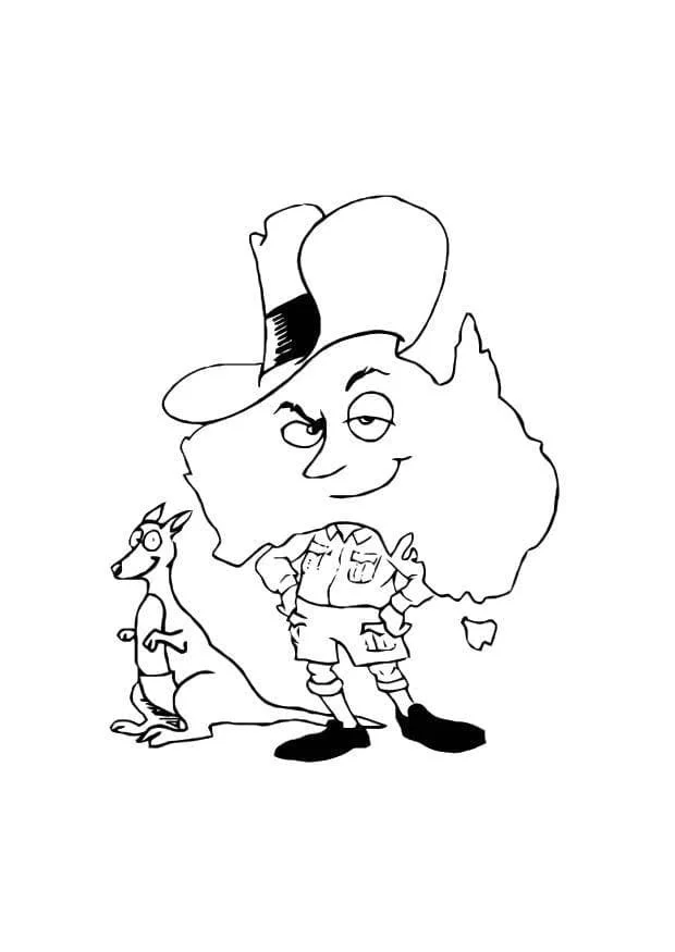 Desenhos de Australia Para Colorir 15