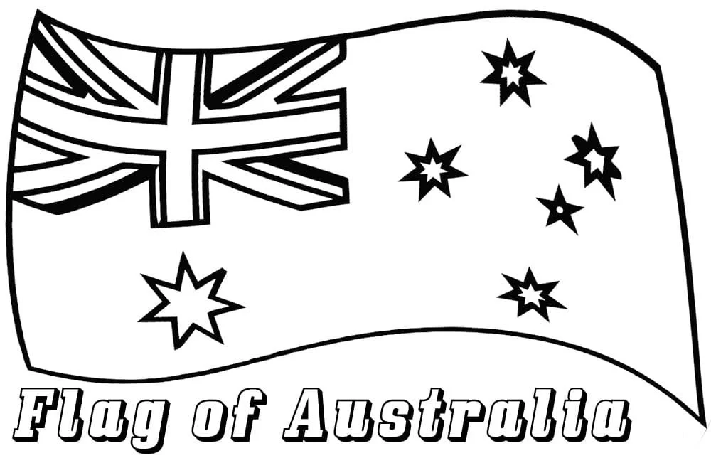 Desenhos de Australia Para Colorir 18