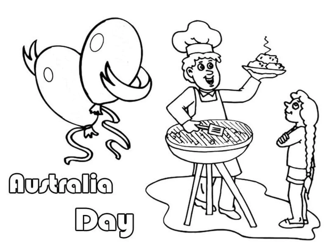 Desenhos de Australia Para Colorir 21