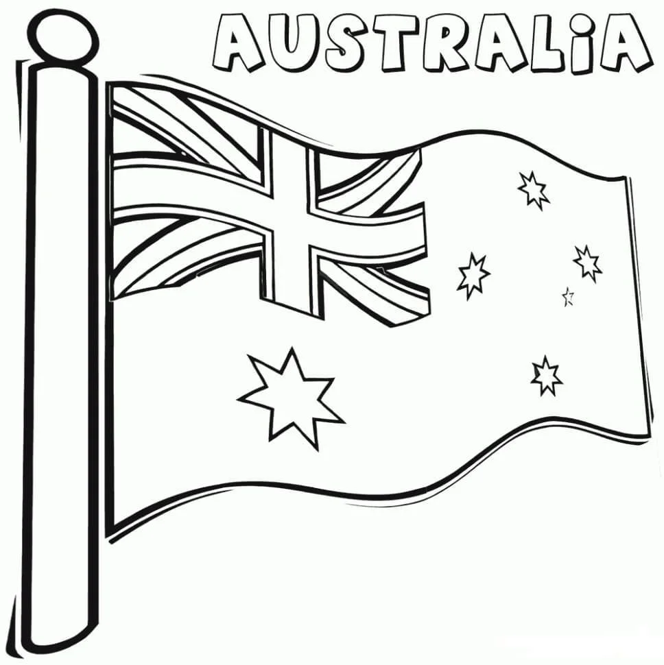 Desenhos de Australia Para Colorir 25
