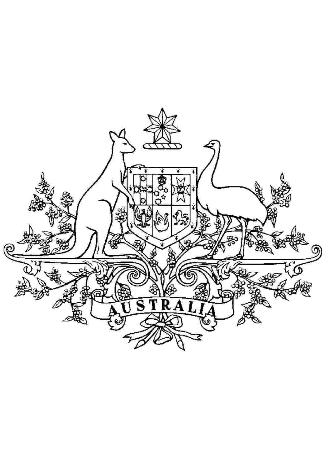 Desenhos de Australia Para Colorir 36