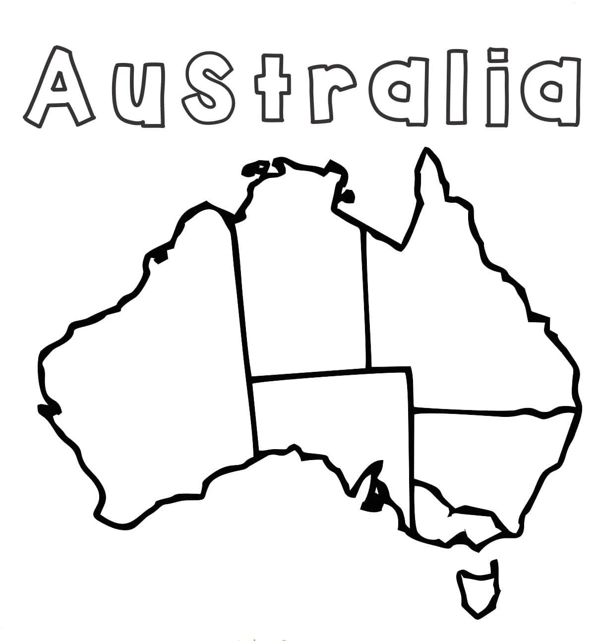 Desenhos de Australia Para Colorir 37