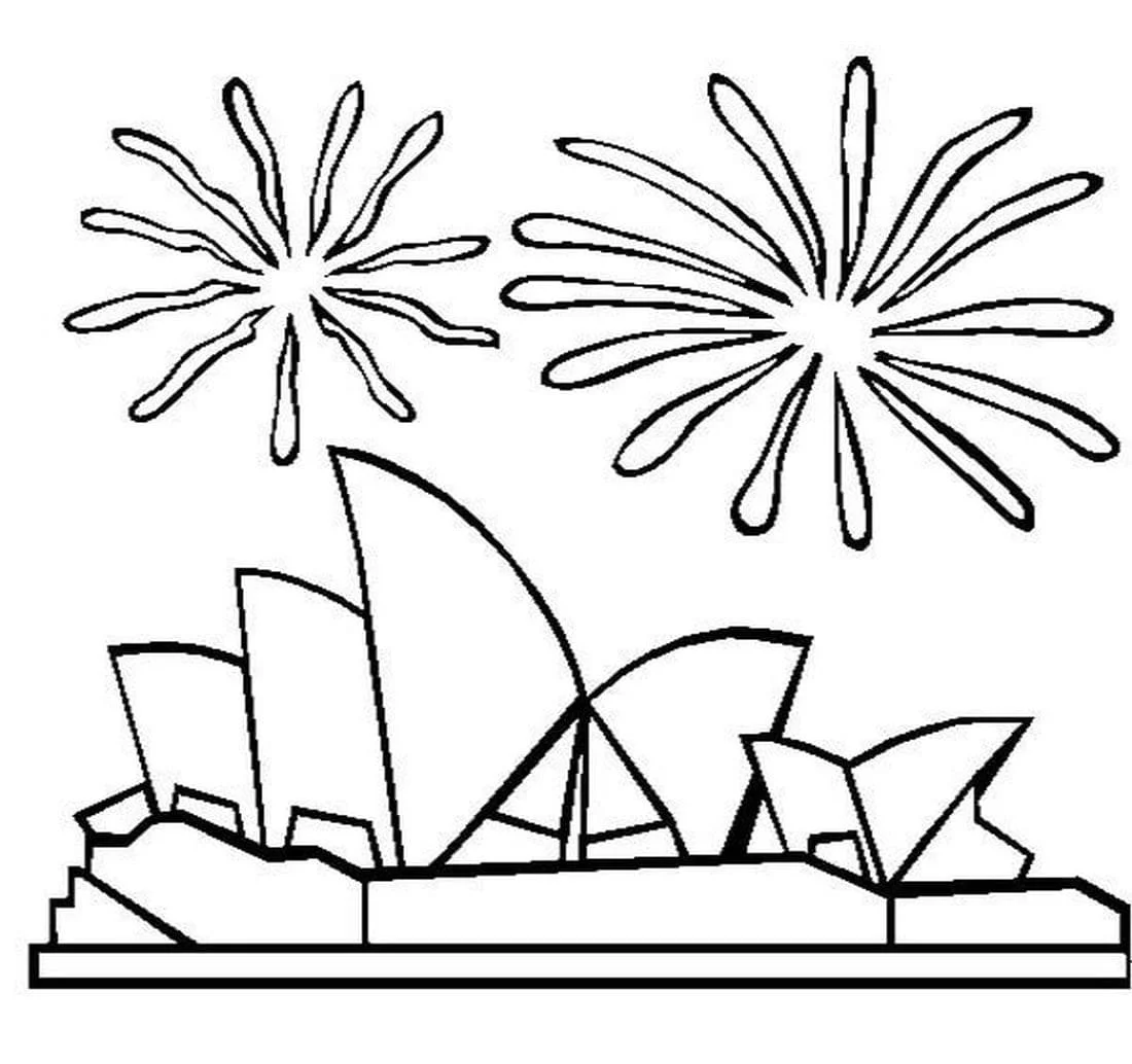 Desenhos de Australia Para Colorir 38