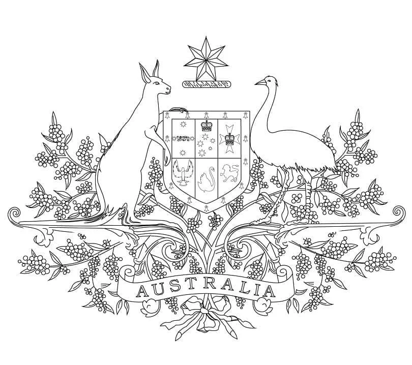 Desenhos de Australia Para Colorir 42