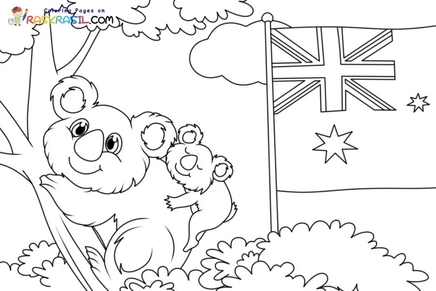 Desenhos de Australia Para Colorir 5