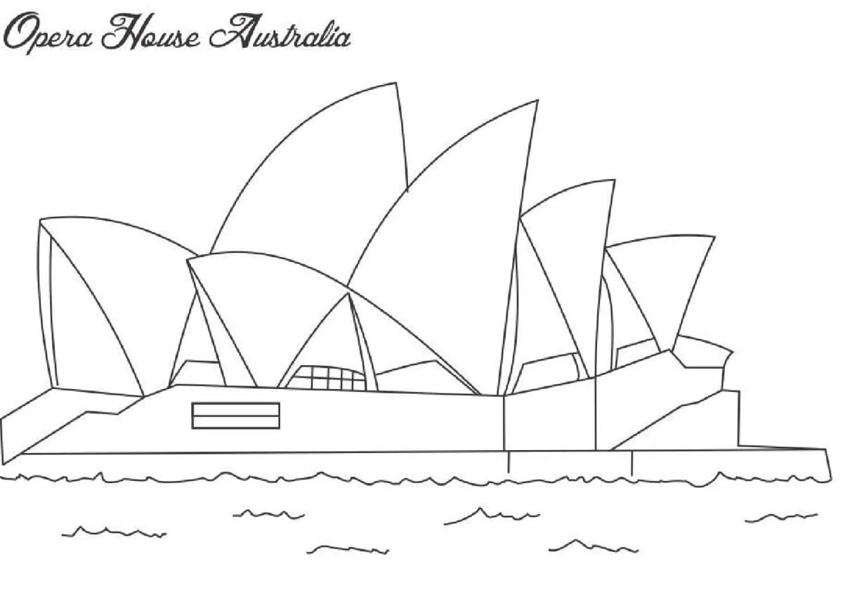 Desenhos de Australia Para Colorir 51