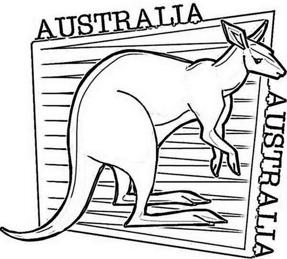 Desenhos de Australia Para Colorir 6