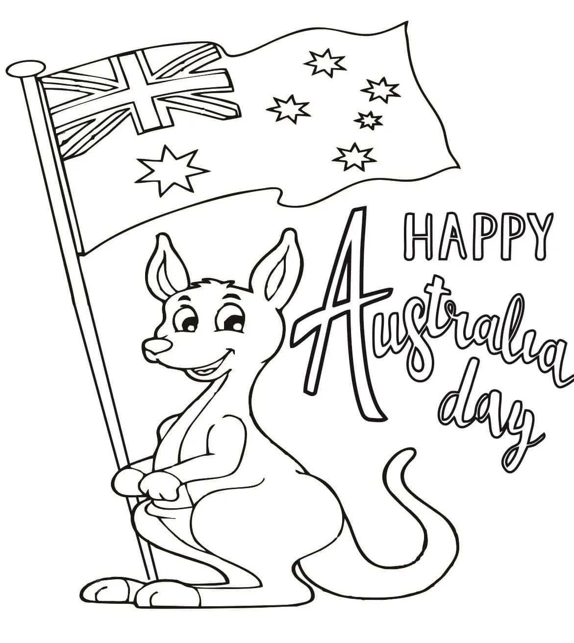 Desenhos de Australia Para Colorir 9