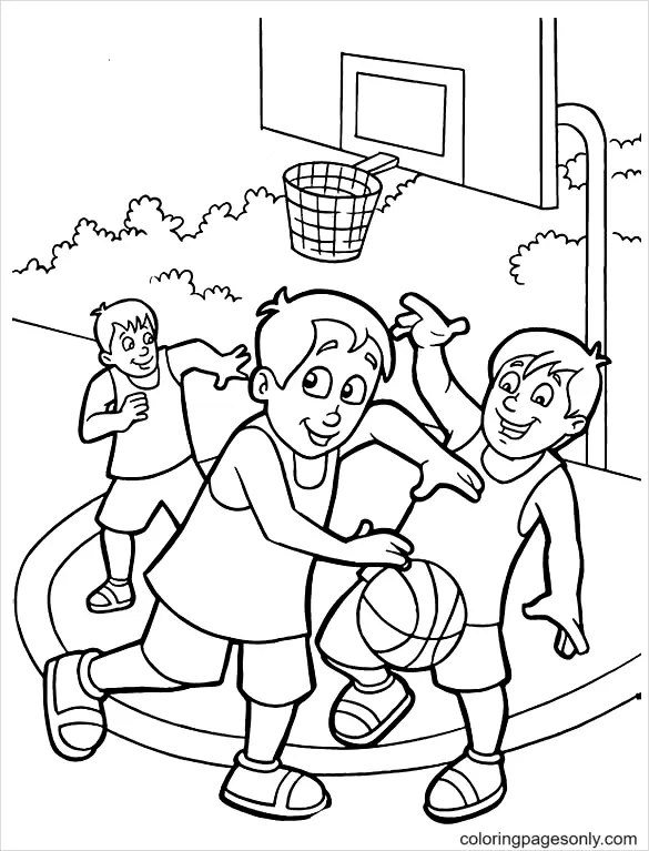 Ausmalbilder Basketball 18