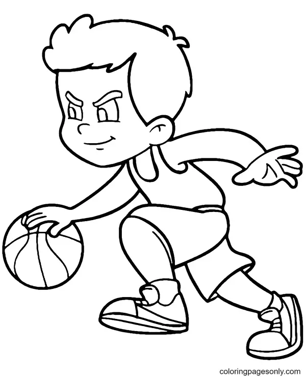 Ausmalbilder Basketball 25