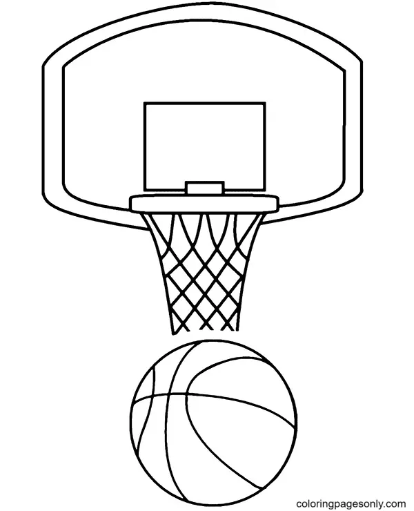Ausmalbilder Basketball 29