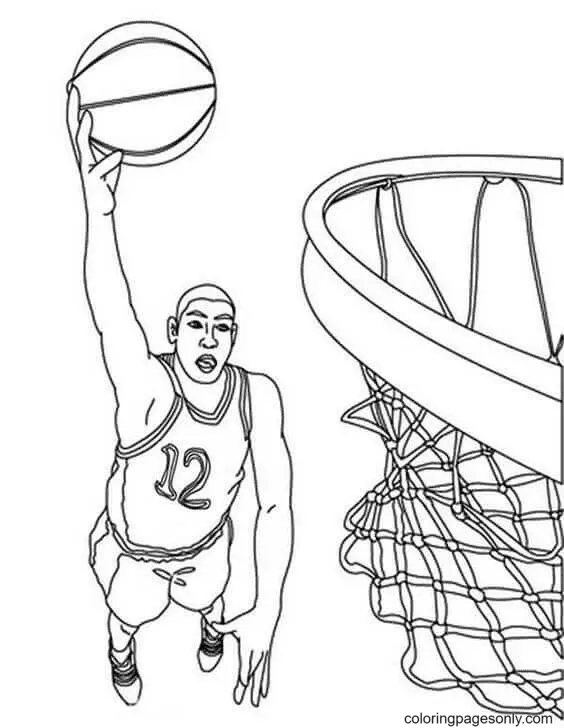 Ausmalbilder Basketball 3