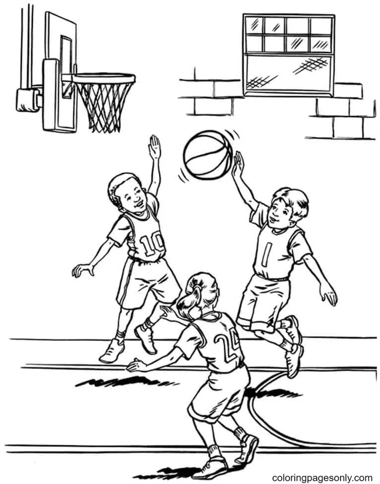 Ausmalbilder Basketball 35
