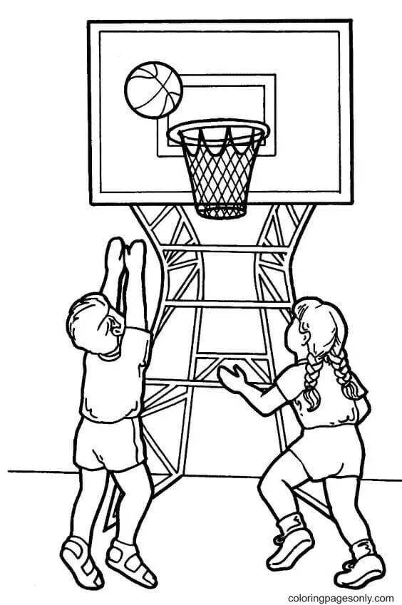 Ausmalbilder Basketball 40