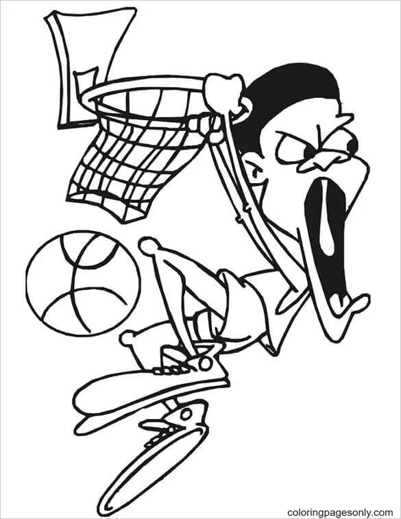 Ausmalbilder Basketball 44