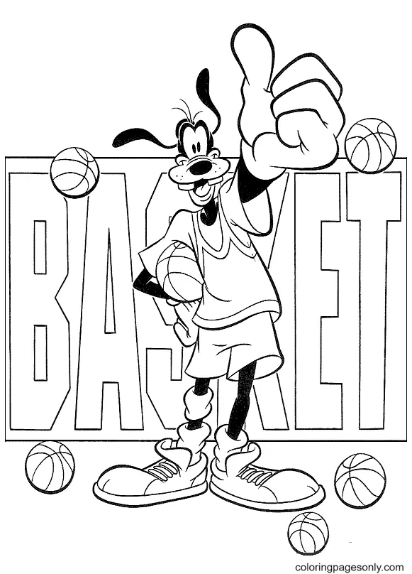 Ausmalbilder Basketball 49