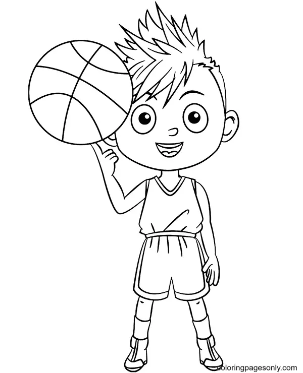 Ausmalbilder Basketball 55