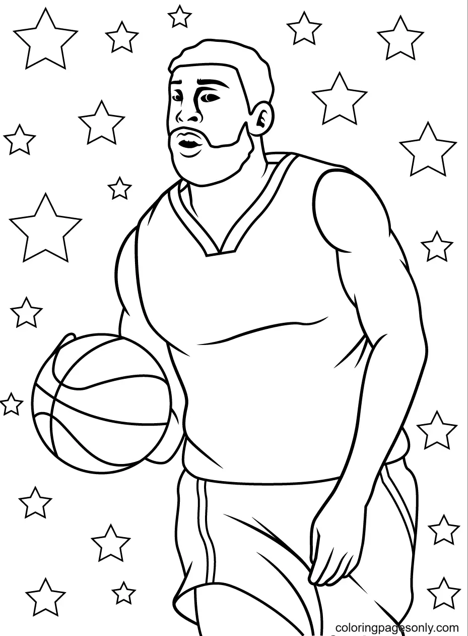 Ausmalbilder Basketball 62