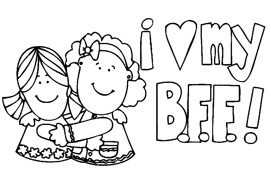 BFF Coloring Pages 36