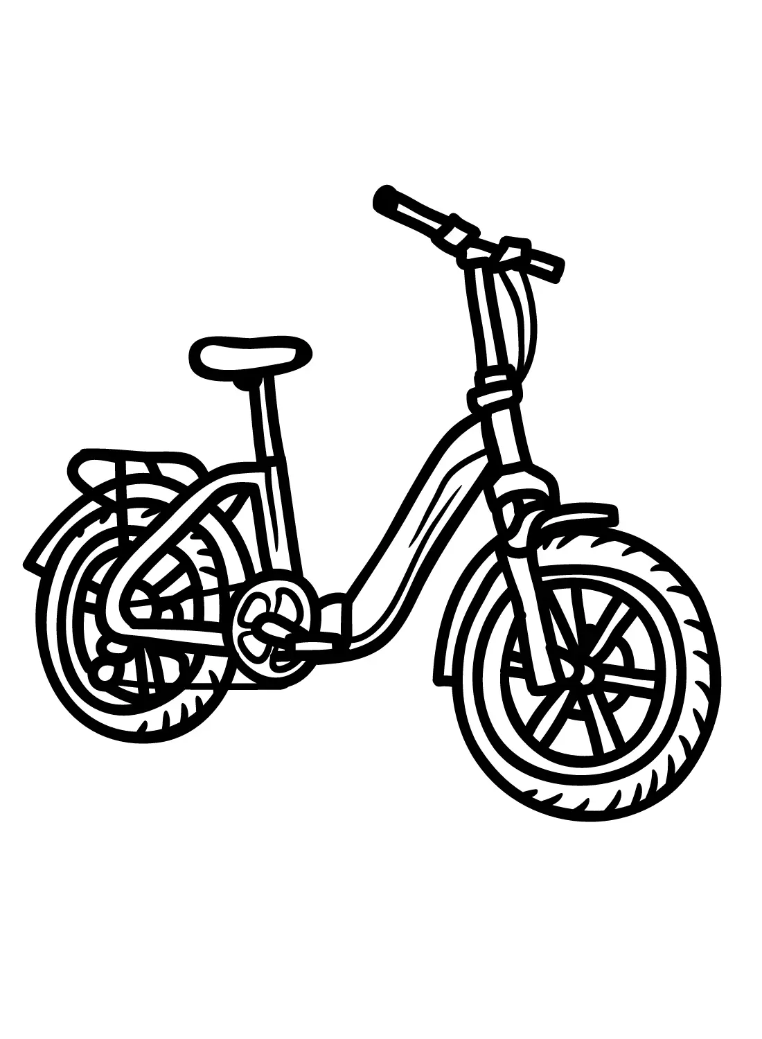 Desenhos de Bicicletas Para Colorir 4