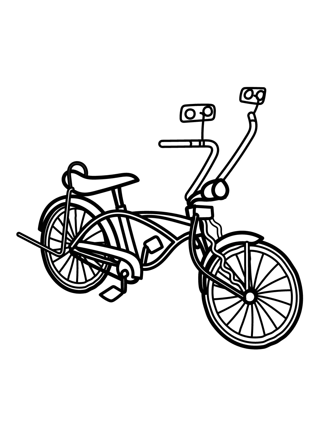 Desenhos de Bicicletas Para Colorir 8