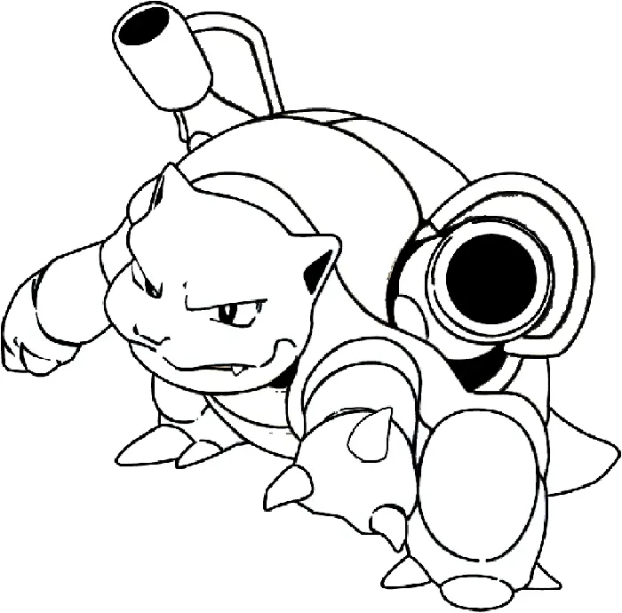 Blastoise Coloring Pages 17