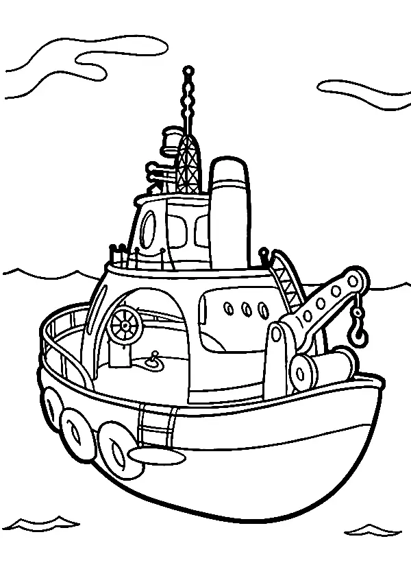 Desenhos de Barco Para Colorir 30