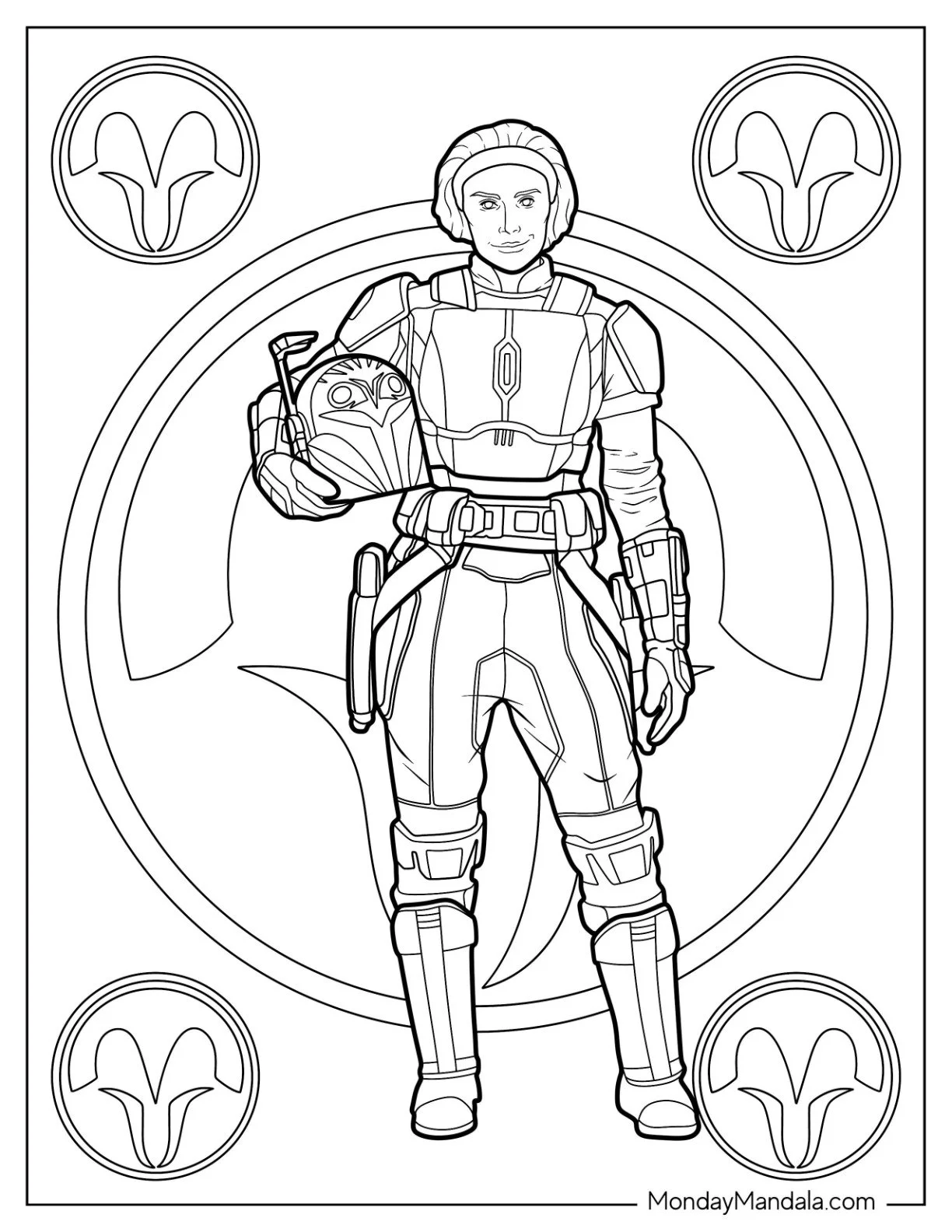 Cacador de Recompensa Para Colorir 19
