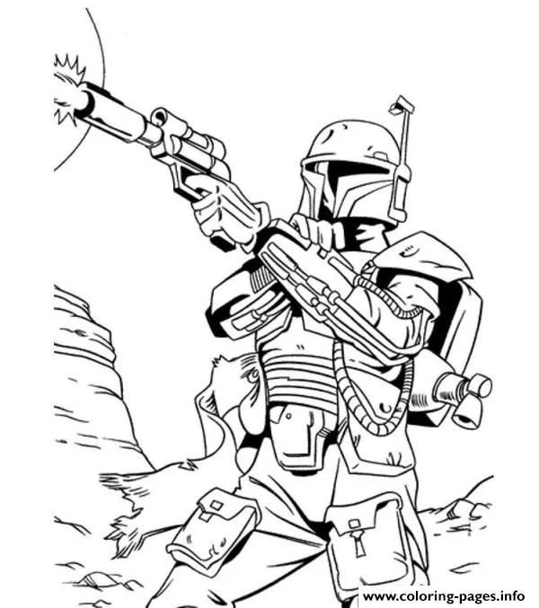 Cacador de Recompensa Para Colorir 3