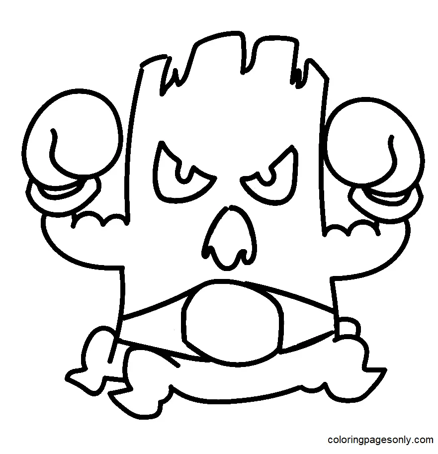 Desenhos de Boxe Para Colorir 17