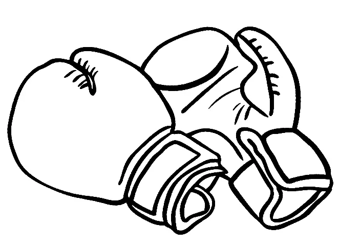 Desenhos de Boxe Para Colorir 7