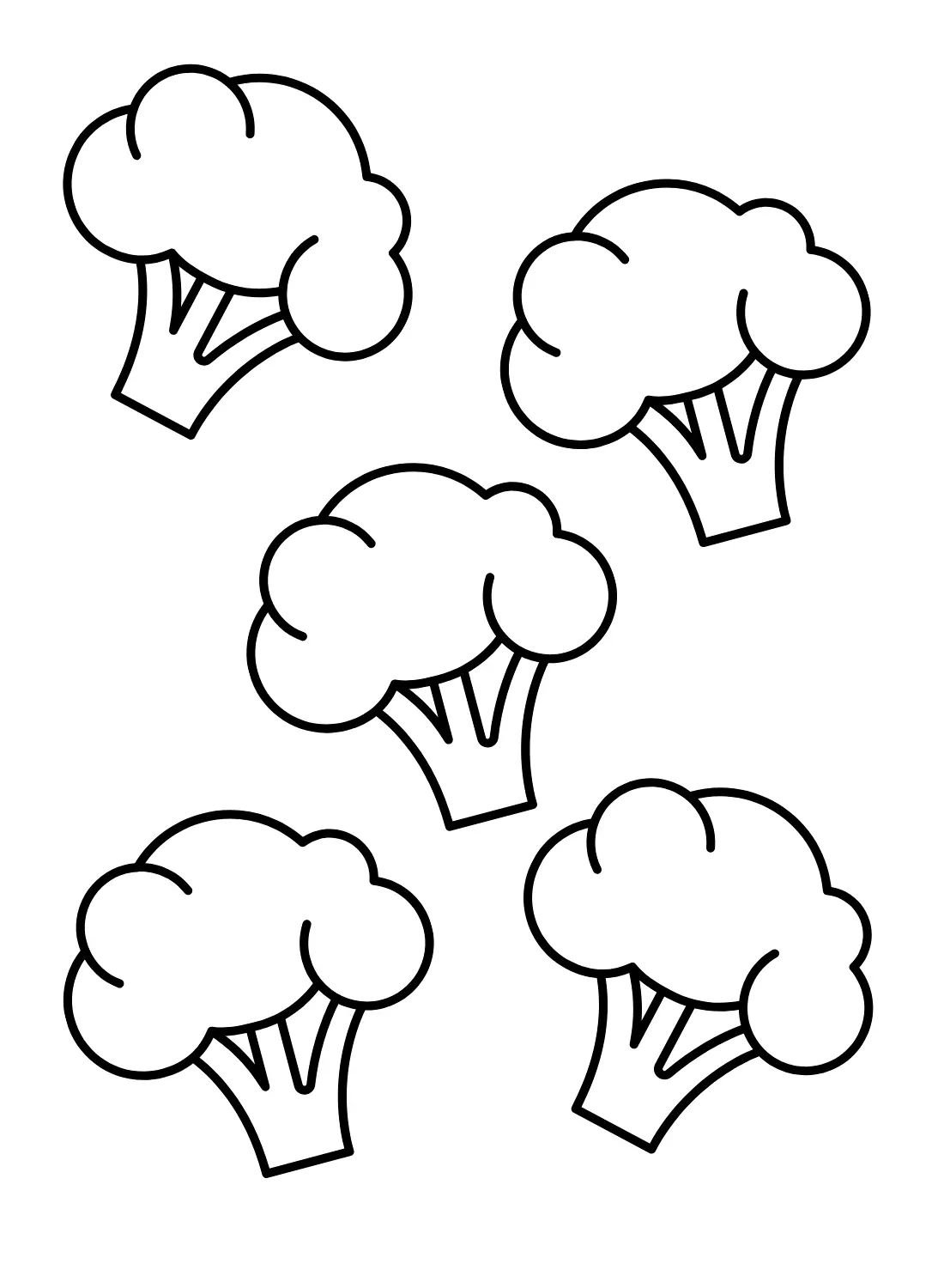 Desenhos de Brocolis Para Colorir 34