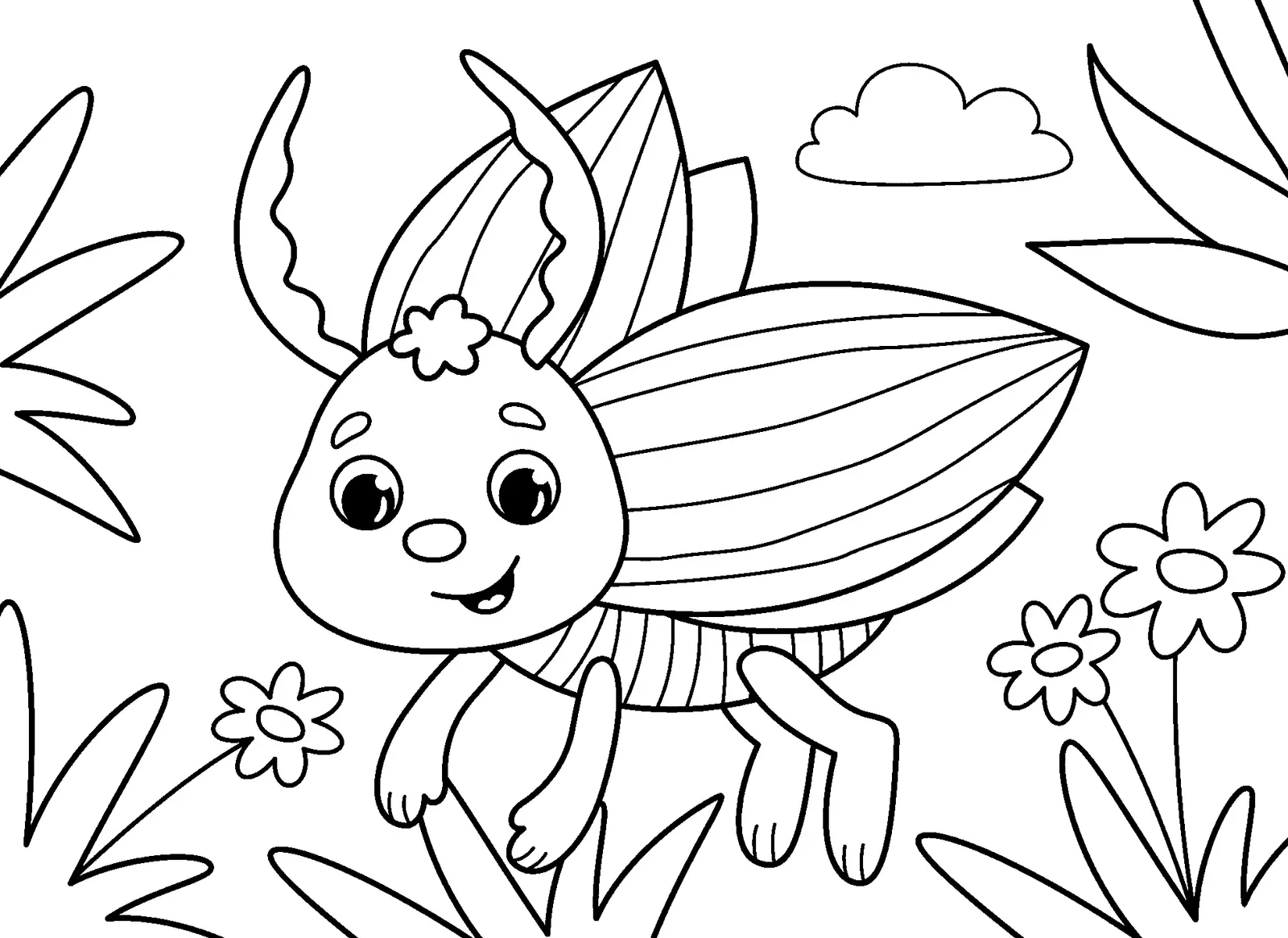Bugs Coloring Pages 3