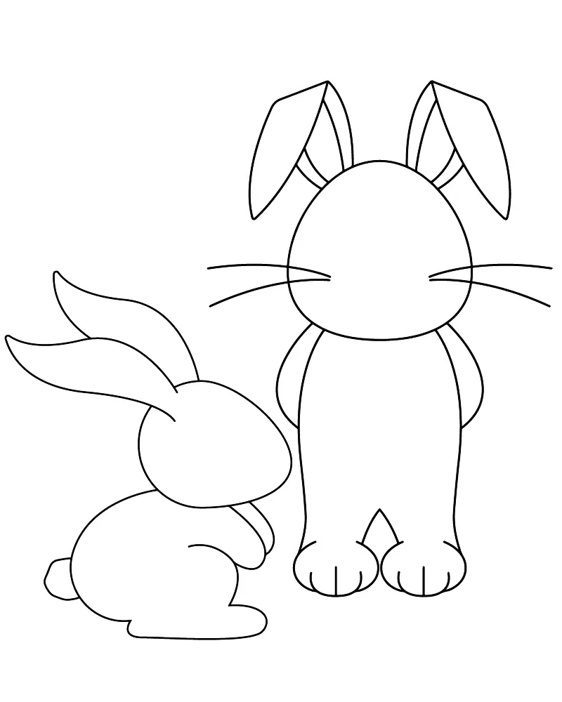 Bunny Templates Coloring Pages