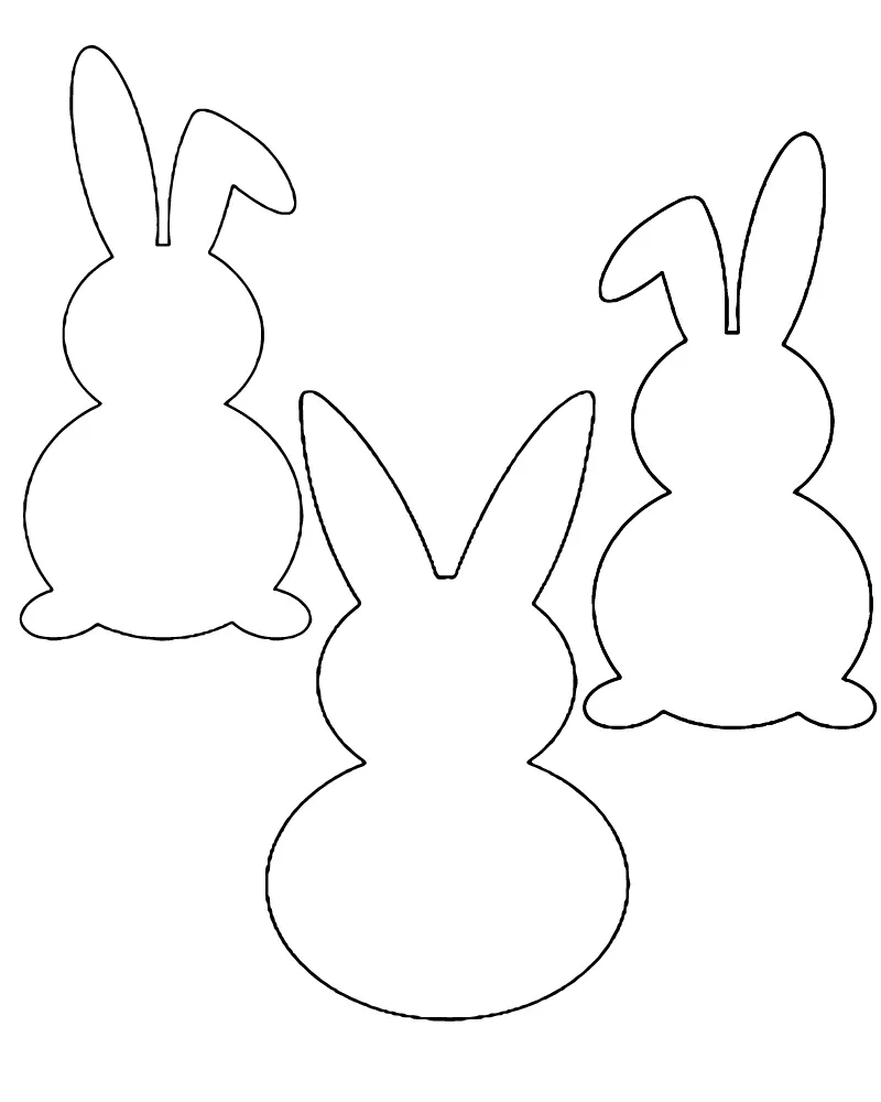Modelos de coelho Para Colorir 5
