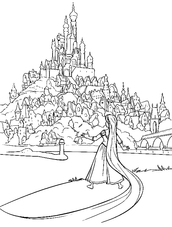 Desenhos de Castelo Para Colorir 5