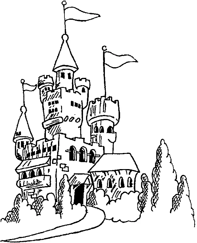 Desenhos de Castelo Para Colorir 59