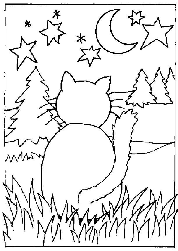 Katze Ausmalbilder 123