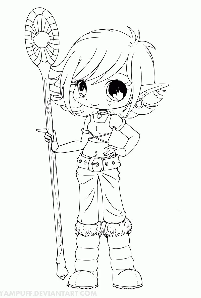 Chibi Coloring Pages 15
